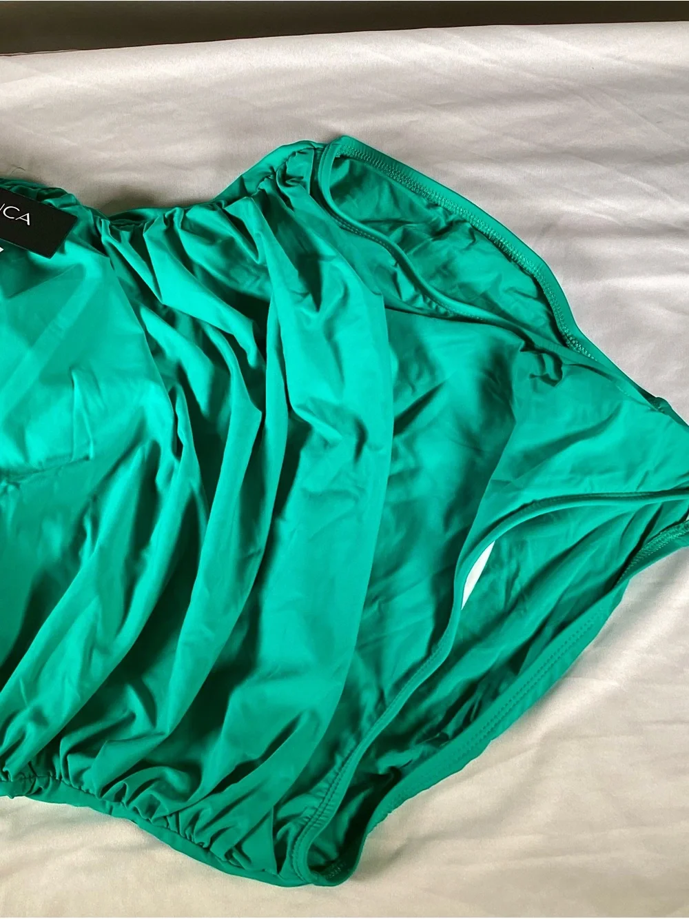 La Blanca Teal Green Ruched Women’s One-Piece Swimsuit